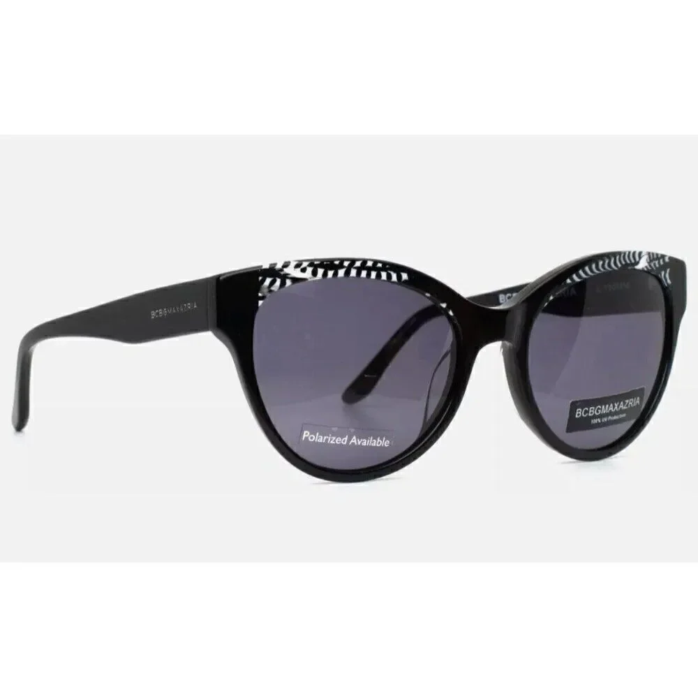 BCBGMAXAZRIA New Embrace Black Combo Womens Cat Eye Sunglasses